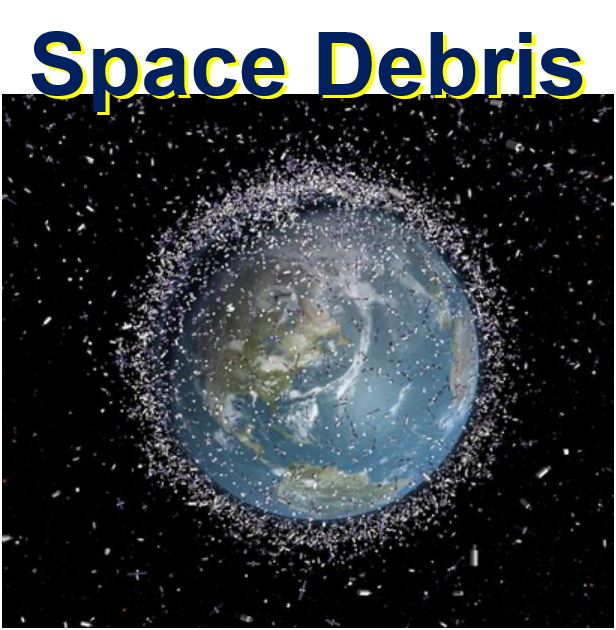 Space Debris orbiting Earth