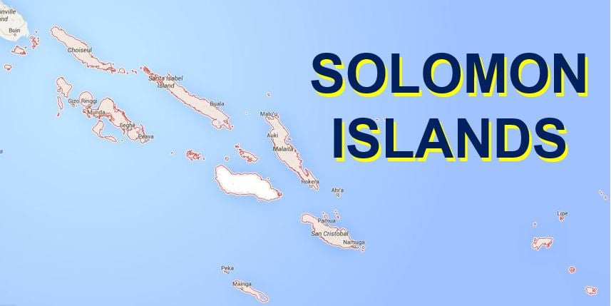 The Solomon Islands Map