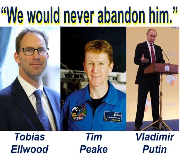 Tim Peake worried about being stranded