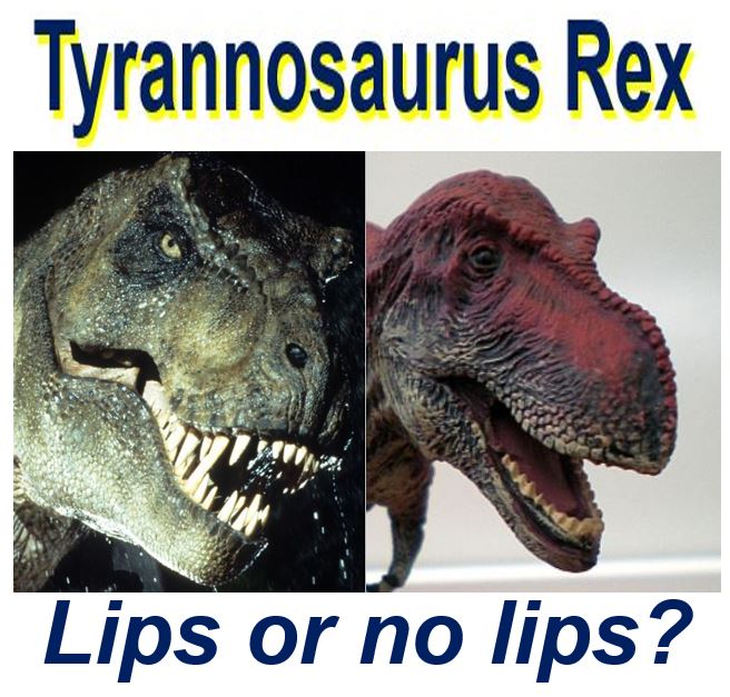 Tyrannosaurus rex with or without lips