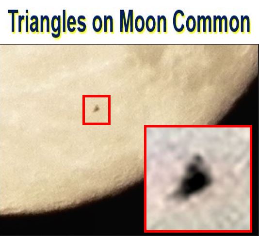 Triangular UFOs on moon are common