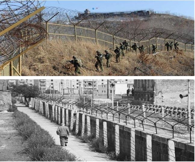 Berlin Wall and Korean border - command economy image