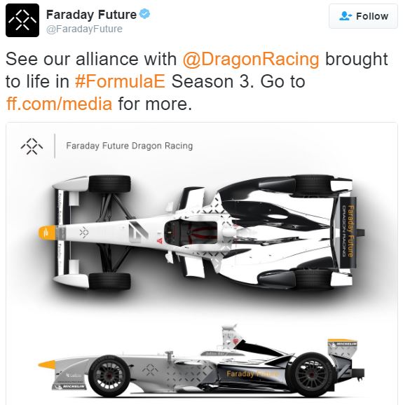 Faraday Future and Dragon Racing