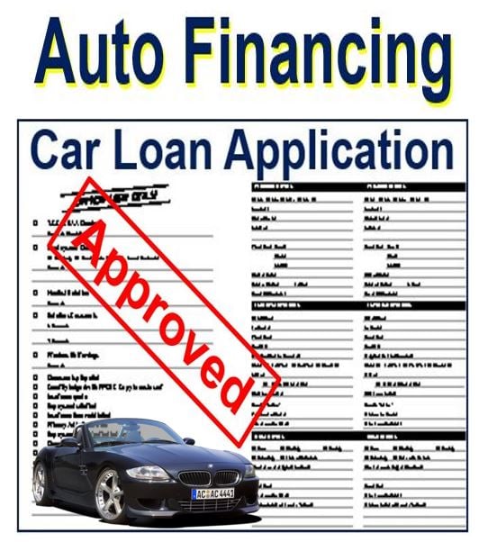 Auto financing - definition and meaning - Market Business News