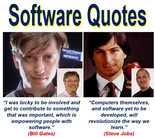 Bill Gates and Steve Jobs software quotes