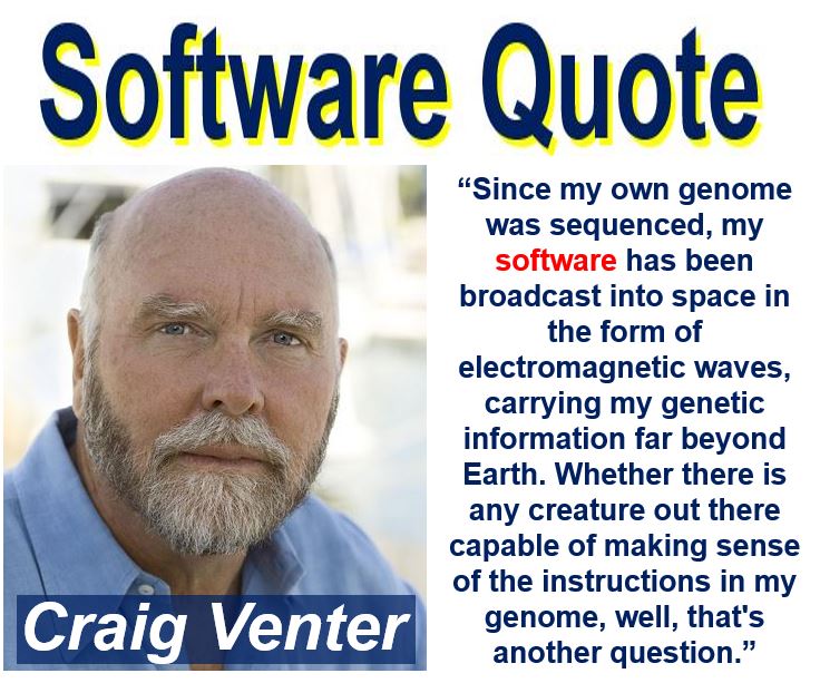 Craig Venter software quote