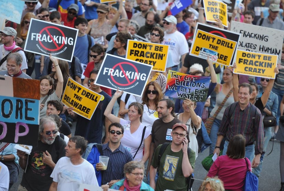 Fracking protest