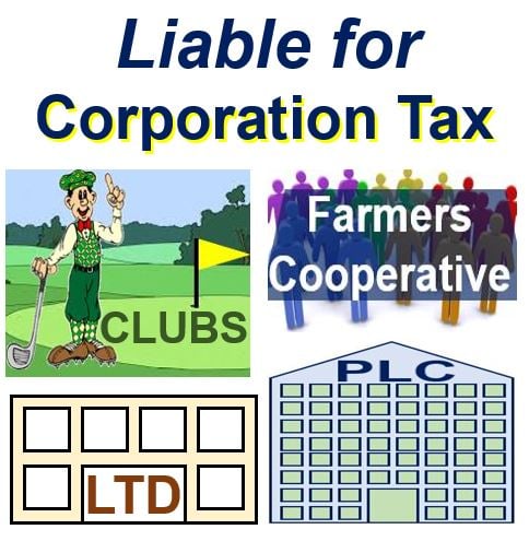 Liable for corporation tax