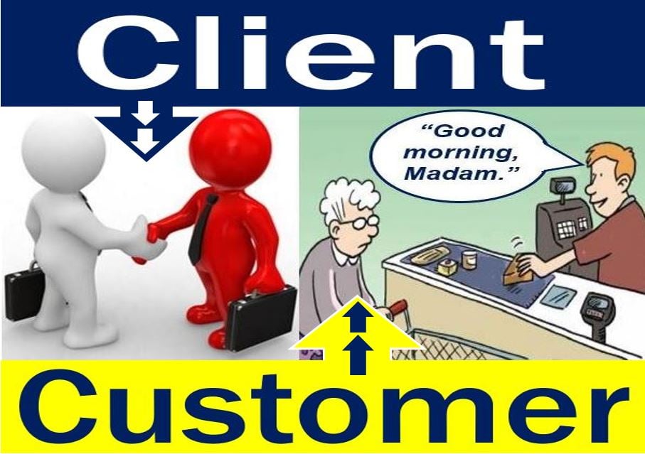 Client and customer are often different