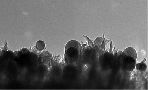 CO2 into ethanol with carbon nanospikes