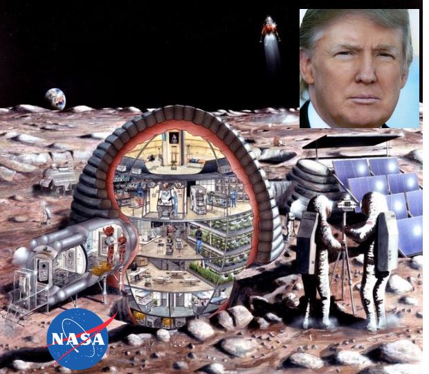 Trump wants lunar base