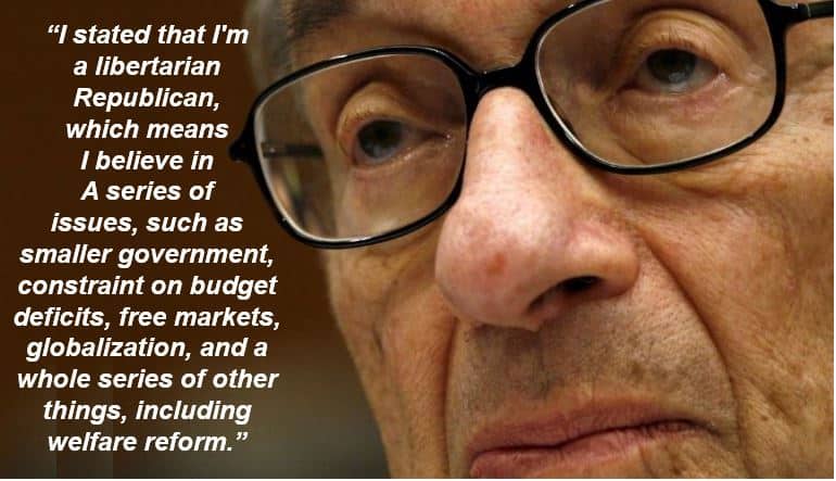 Alan Greenspan welfare quote