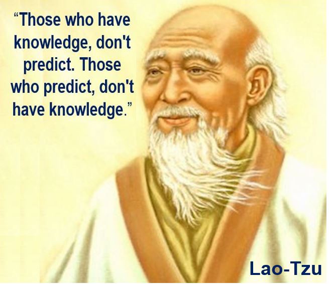 Lao-Tzu forecasting quote