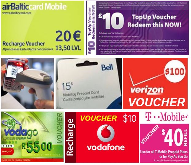 Mobile phone voucher