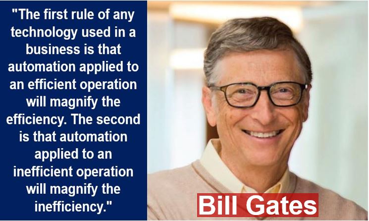 Bill Gates - new economy quote