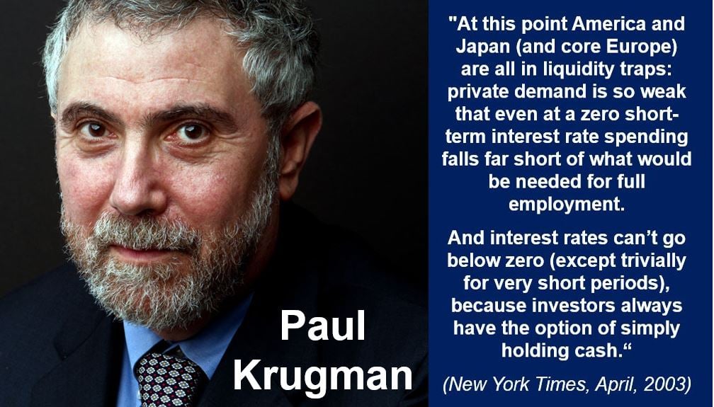 Paul Krugman liqiduity trap quote