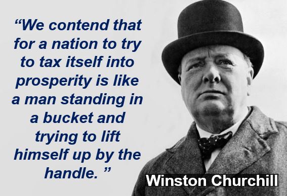 Winston Churchill taxation quote