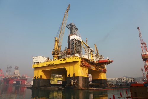 oil exploration platform Bluewhale 1