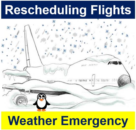 Rescheduling flights - weather emergency