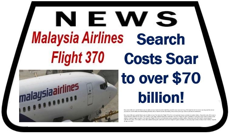 Search Costs for lost airliner
