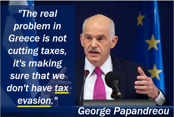 George Papandreou - Tax Evasion Quote