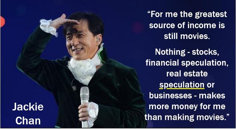 Jackie Chan - speculation quote