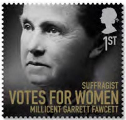 Millicent Fawcett postage stamp
