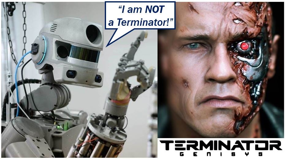 Russian robot says it is no a Terminator