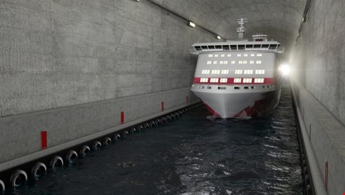 ship tunnel computer image passenger credit Kystverket