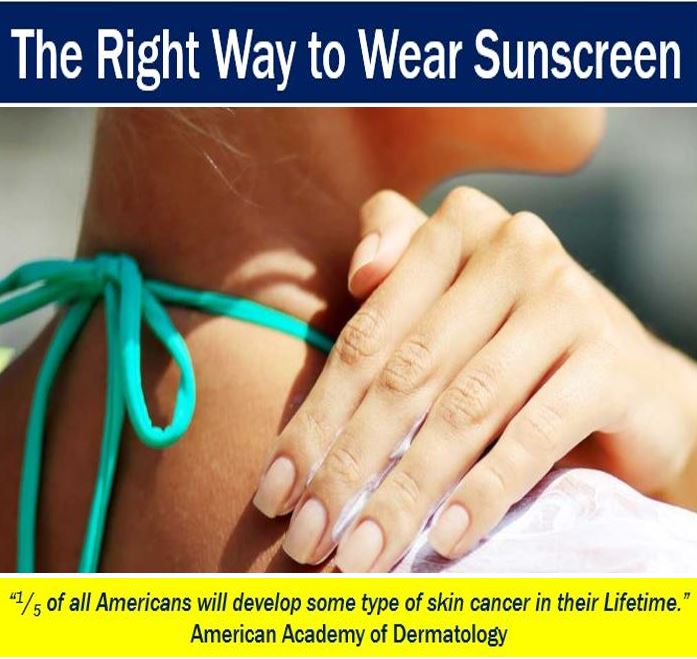 The right way to wear sunscreen