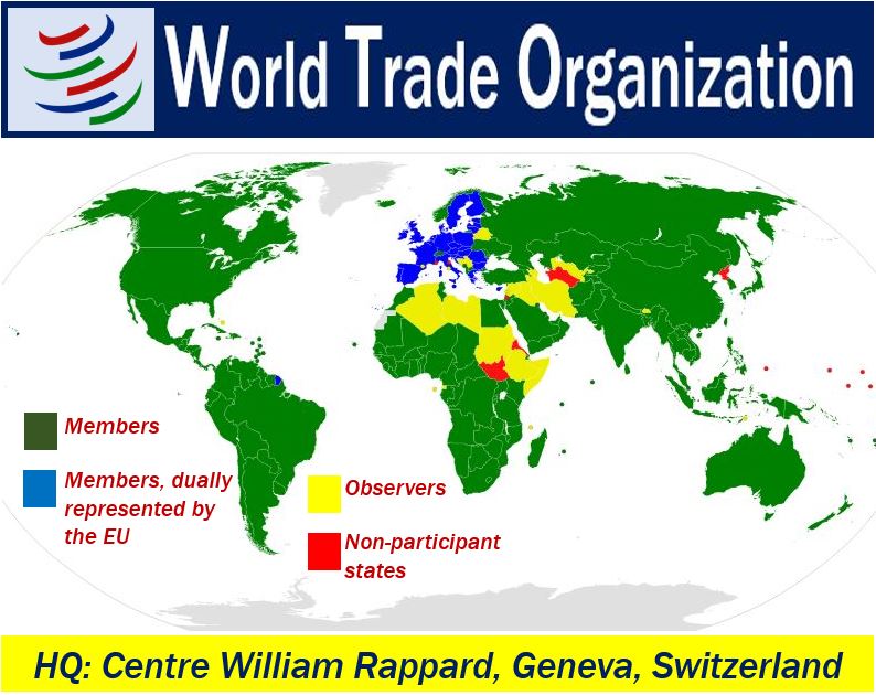 Wto trade. WTO на карте. Всемирная торговая организация ВТО страны. World trade Organization members. WTO members.