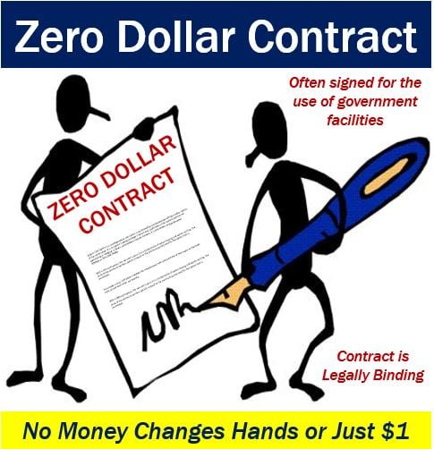 Zero dollar contract