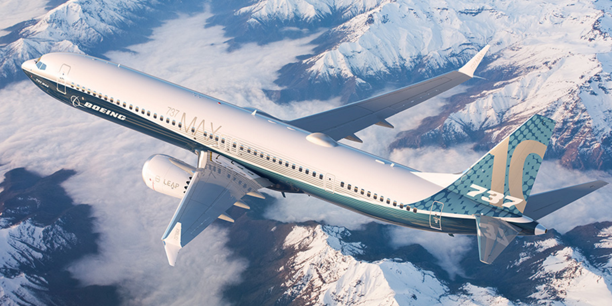 Boeing's new 737 Max 10 airplane.