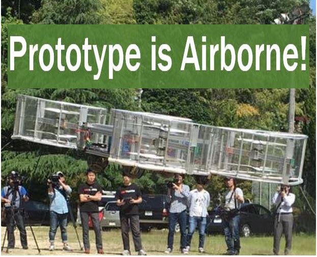 Flying car prototype is airborne