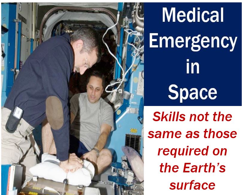 Medical emergencies in space - skills not the same