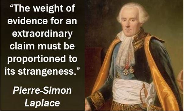 Weight of evidence quote - Pierre-Simon Laplace