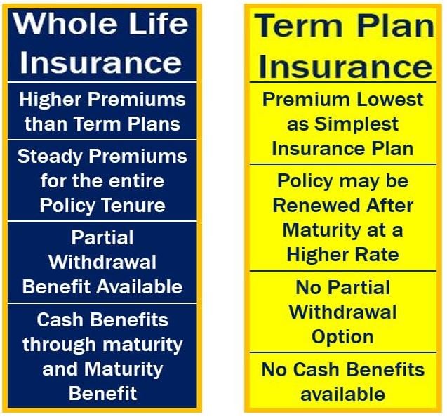 Whole life insurance - definition and meaning - Market Business News