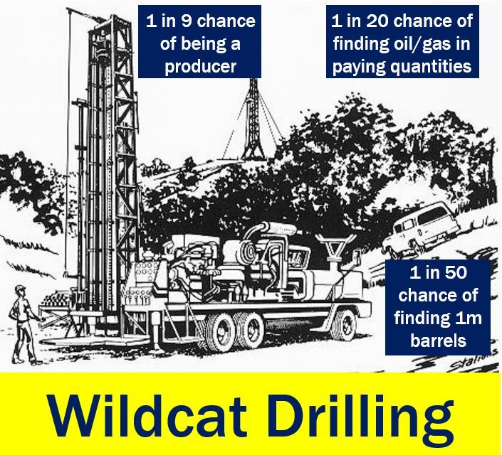 Wildcat drilling - chances of striking it rich