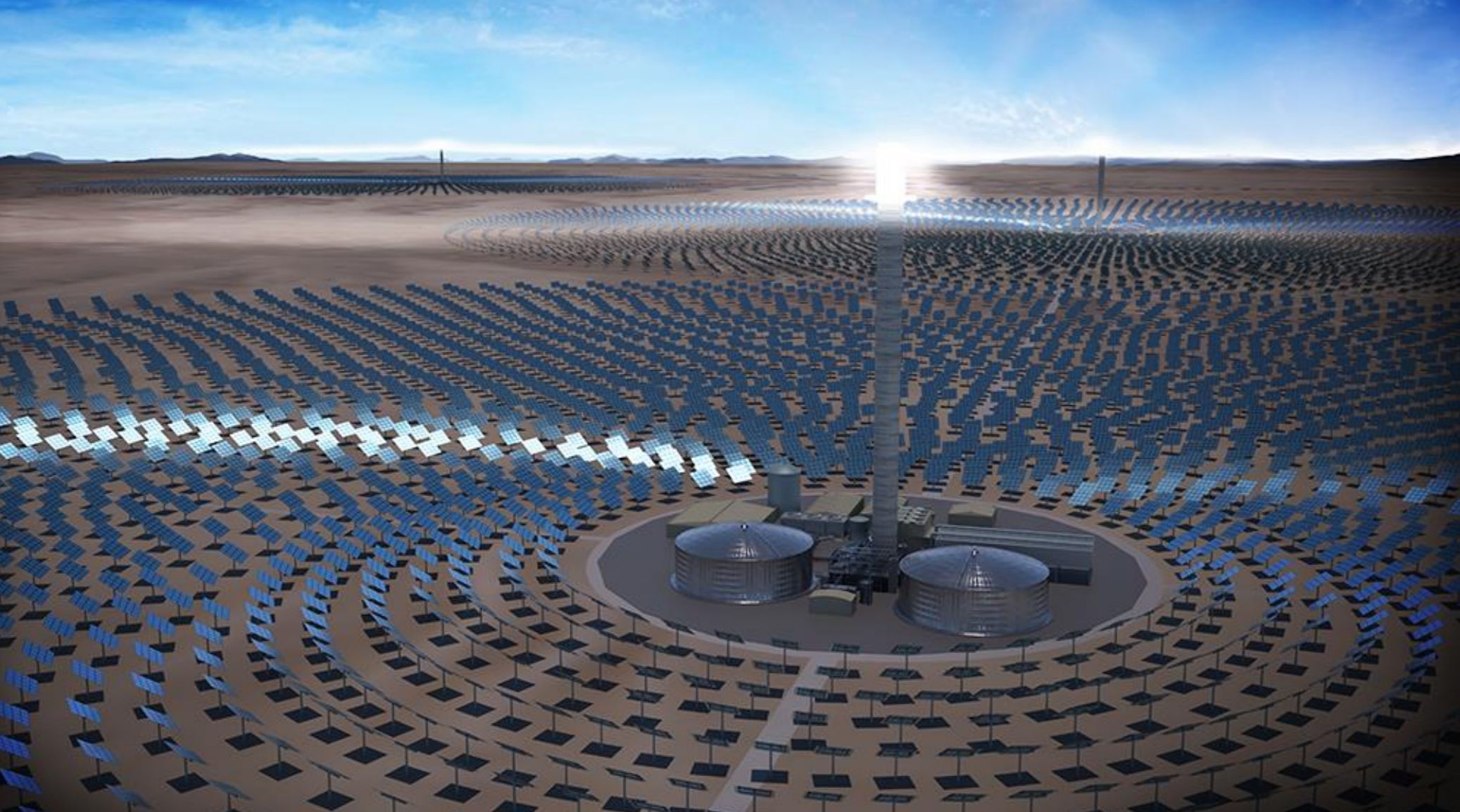 renewable energy sources - SolarReserve - thermal solar plant