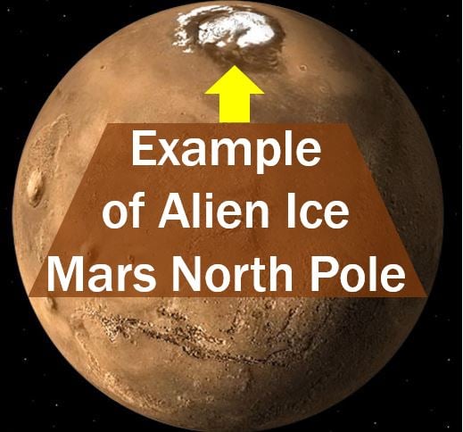 Alien Ice example - Mars North Pole
