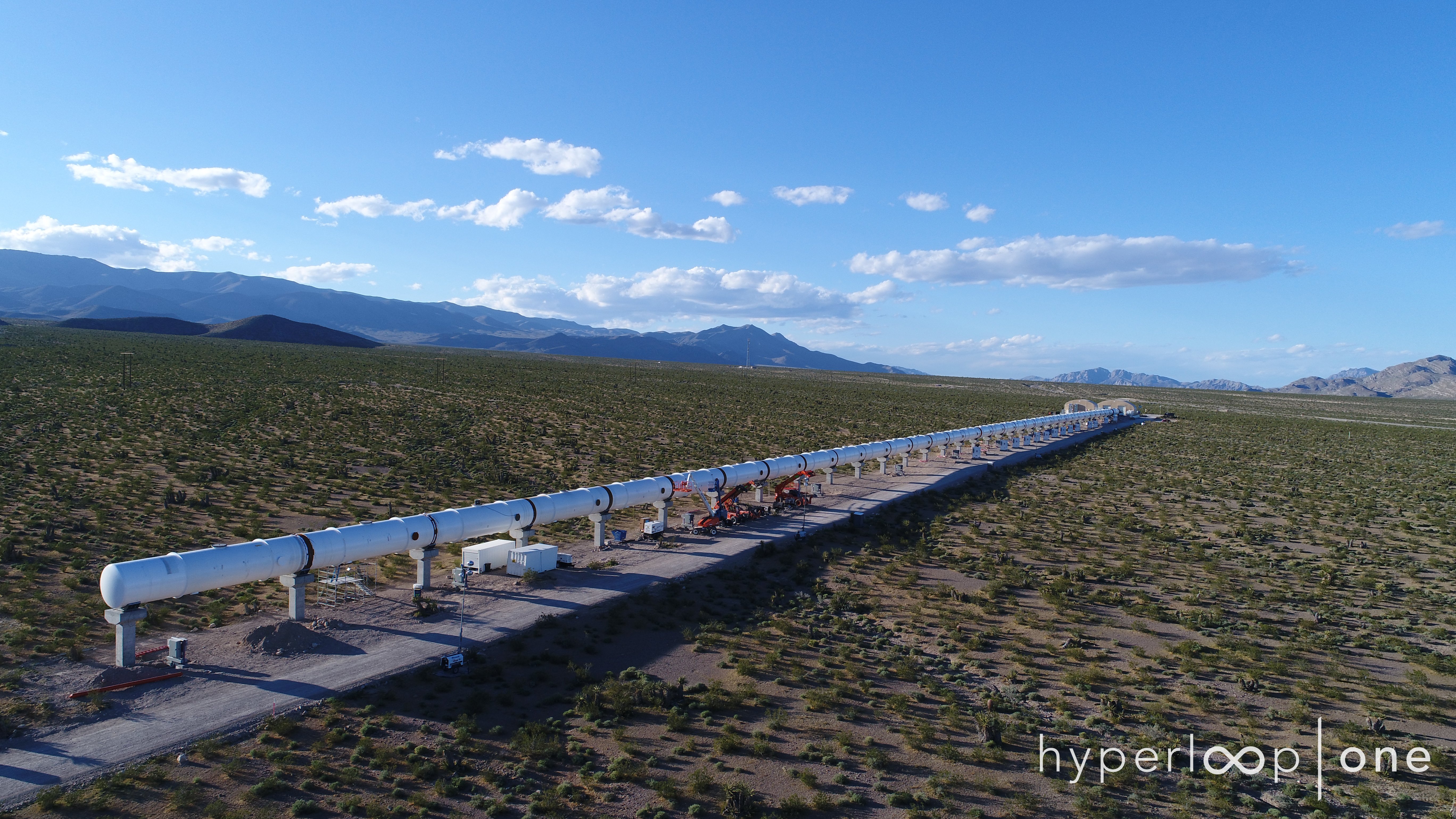 Hyperloop One's DevLoop test track in Nevada.