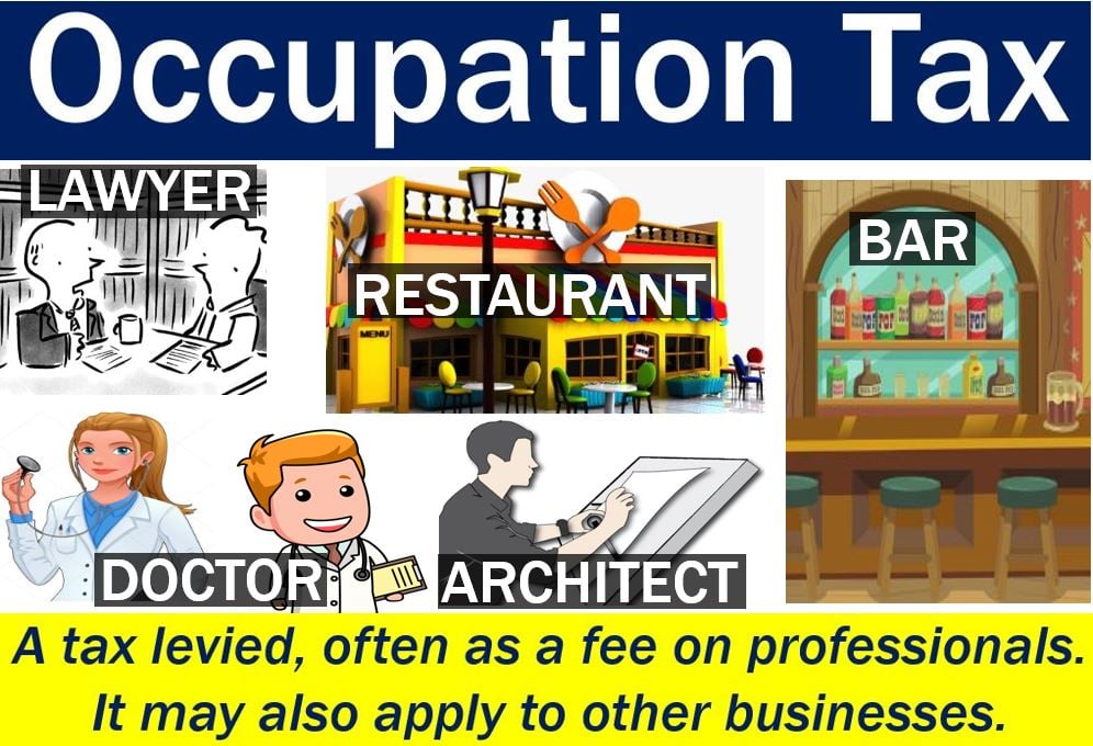 Occupation tax - image with explanation and examples