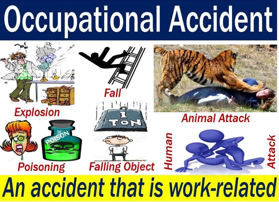 Occupational accident - image with explanation and examples