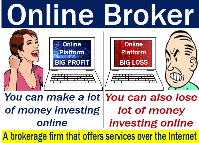 Online broker - image explaining meaning