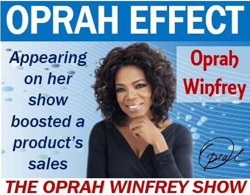 Oprah Effect - image with explanation