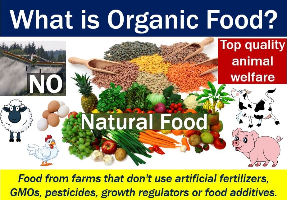 Organic food samples