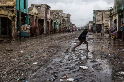 small island countries - Haiti after hurricane Matthew