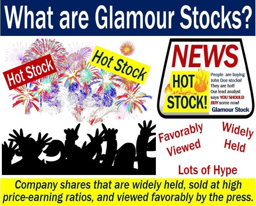 Glamour stocks - definition and illustration