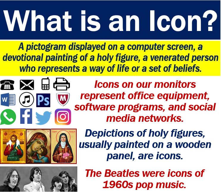 infographic definition icon in computer