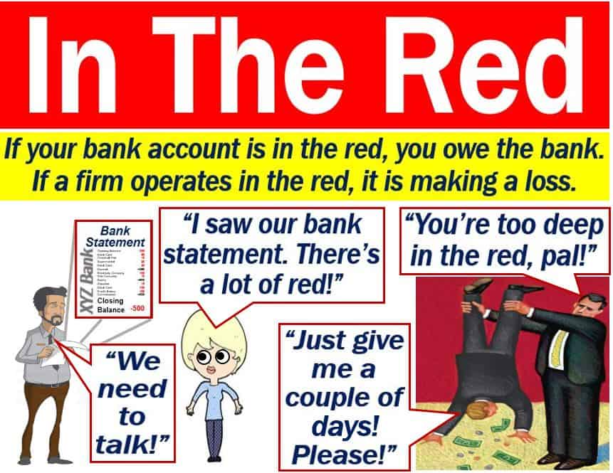 In The Red - definition and examples